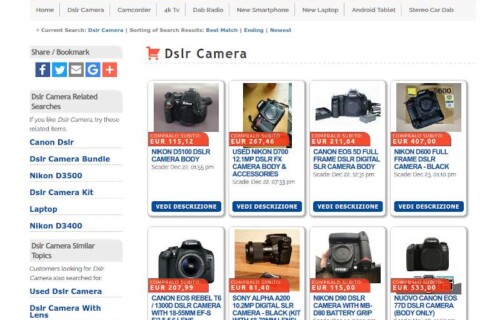 Ecommerce di elettrodomestici ed elettronica