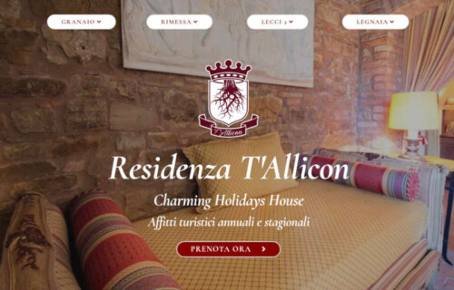 Sito web per residenza e affitti turistici
