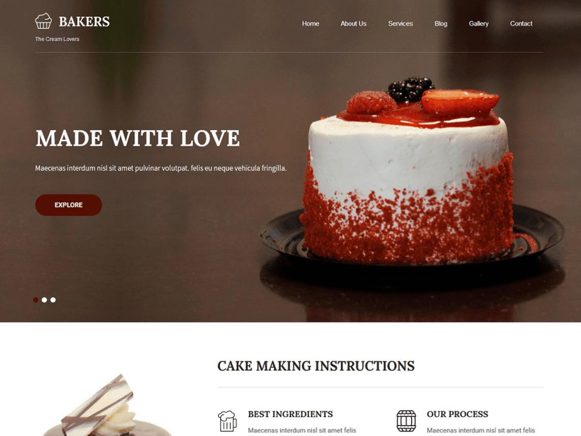 Sito web per bar e pasticceria
