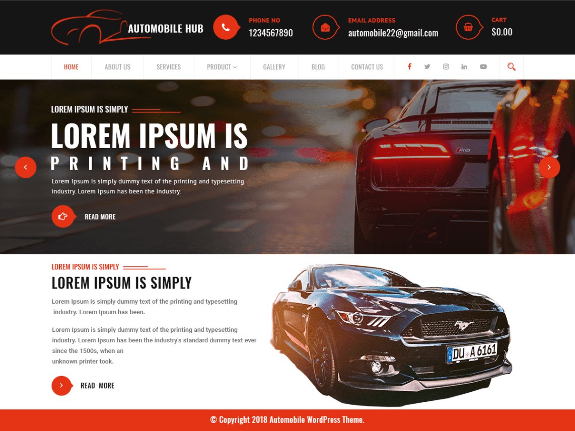 Sito web per concessionaria auto